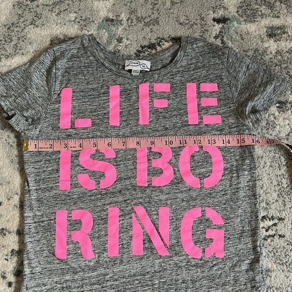 Maison Kitsune Life is Boring Tee - Picture 4 of 8